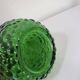 Vintage Empoli carafe in green "bubbled" decor glass from the 70s, large model