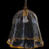 La murrina ceiling lamp in murano glass, italy 1970's