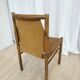 Vintage Janez Lajovic Leather Dining Chair: Mid-Century Modern 1980s