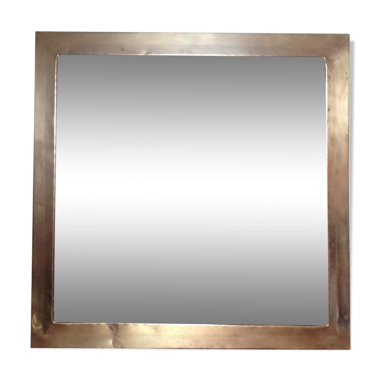 Mirror brass 43 x 43 cm