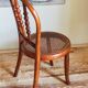 Children's chair in curved round wood old year