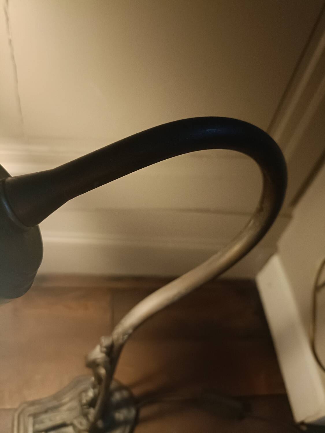 Art Deco gooseneck lamp