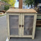 Sideboard, patinated wooden buffet