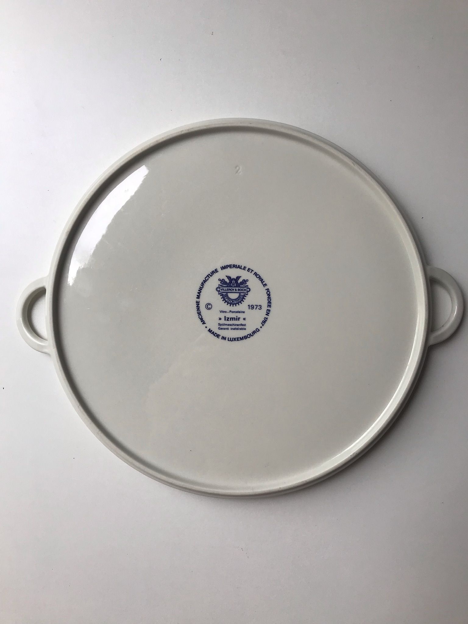 Ceramic plate villeroy and boch model izmir 70s