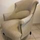 Fauteuil crapaud ancien restauré