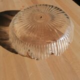 Tulip suspension in vintage holophanous glass