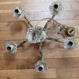 5-branch bronze chandelier