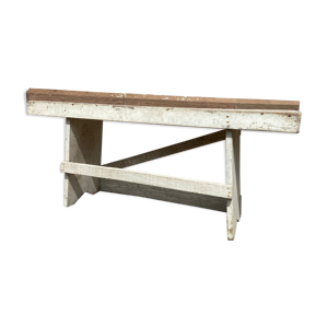banc de ferme sapin rustique