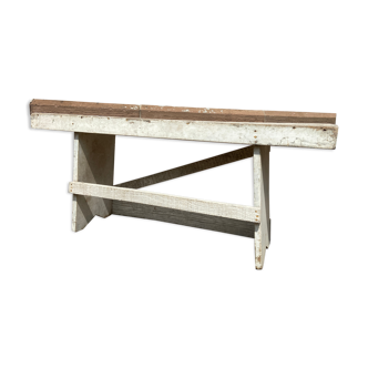 Small rustic fir farm bench