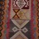 Vintage Turkish hallway rug 87x510 cm