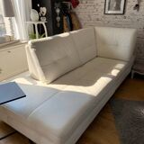 Full grain leather corner sofa