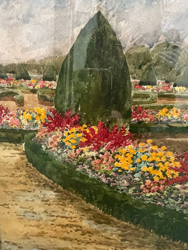 Tableau parc du chateau de Versailles Henri Martin