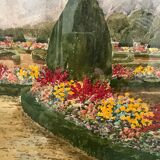 Tableau parc du chateau de Versailles Henri Martin