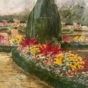 Tableau parc du chateau de Versailles Henri Martin