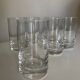 Set of 6 1970 Scandinavian crystal goblet glasses