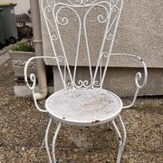 vintage metal garden furniture tête-à-tête