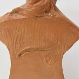 Plaster bust from the Belle Époque period by Jindřich Říha, 1890s.