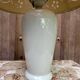 Vintage white ceramic table lamp