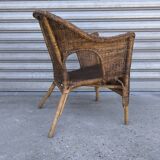1950s wicker armchair