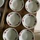 Set of 6 old hollow plates Gien model Champs