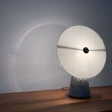 Vintage Postmodern Eno table lamp in glass and terrazzo from Ikea, 1990s.