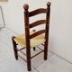 Chaise paille vintage Georges Robert