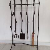 Brutalist fireplace mantel