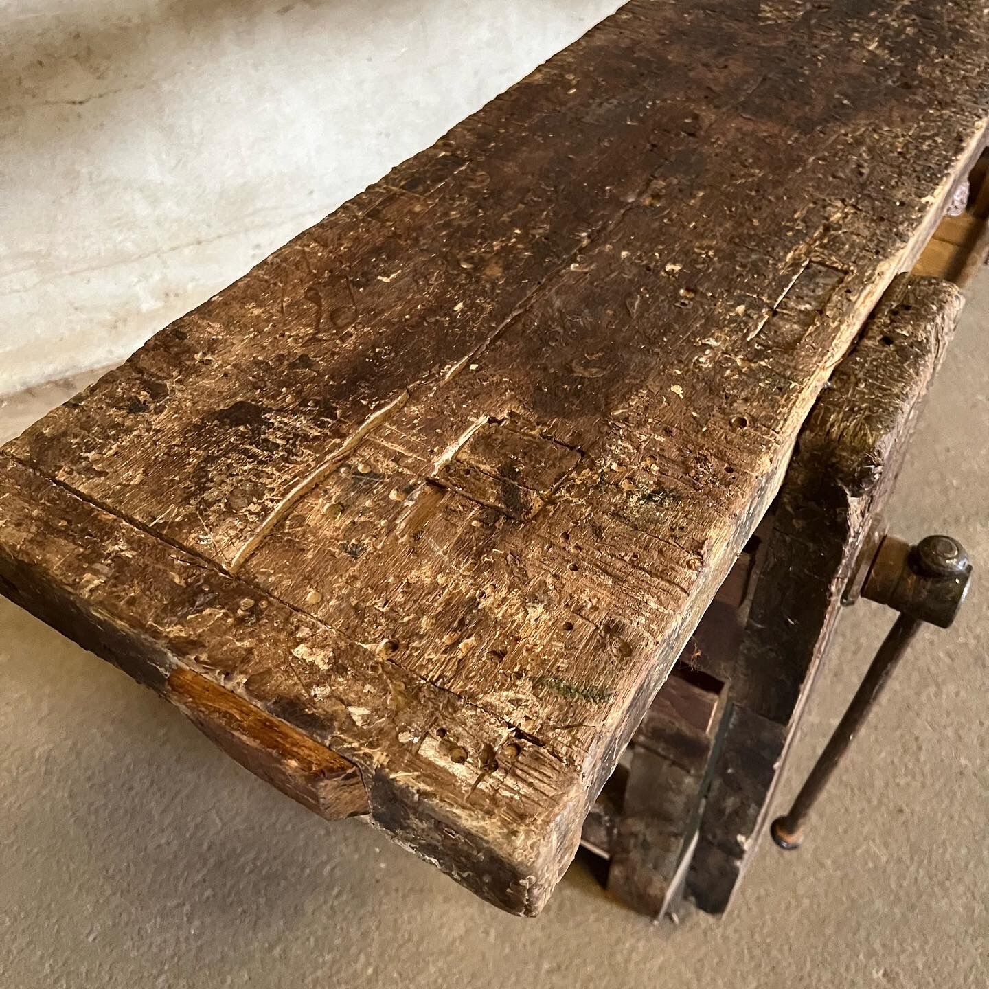 Old carpenter's workbench