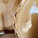 Small retro yellow earthenware dish