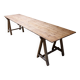 grande table de guinguette en bois sapin