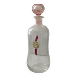 Carafe bottle Cristalerie Hartzviller pink