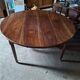 Old walnut carpenter's table, extendable for 18 people.