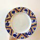 Compotier Moulin des Loups and Hamage Canada model Klein blue and orange, 1940s