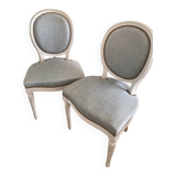 Lot de 2 fauteuils Louis XVI