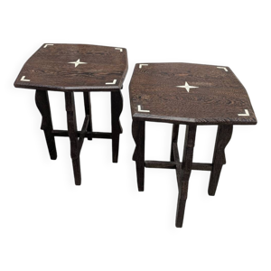 paire de table d'appoint