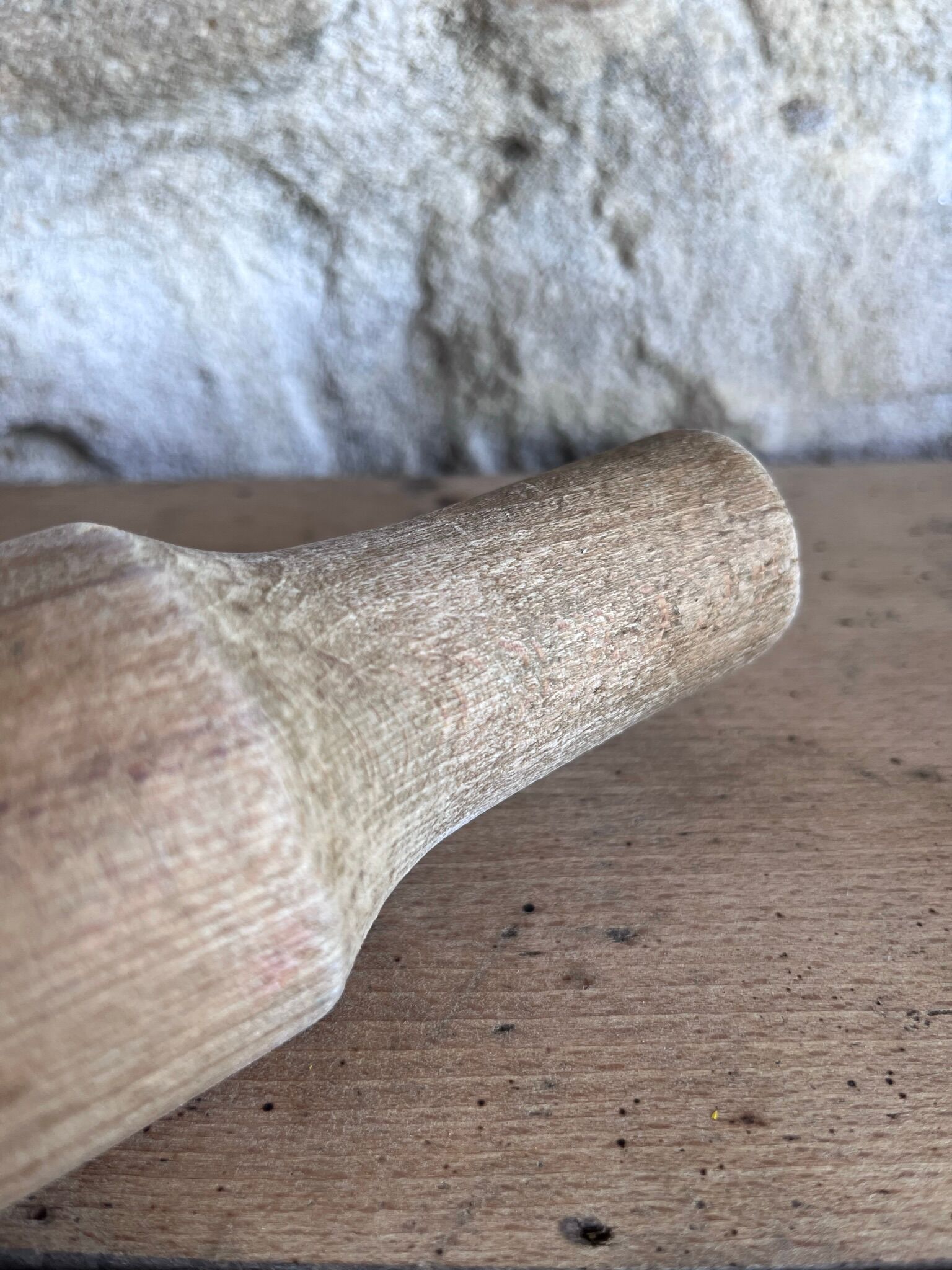 Old wooden rolling pin