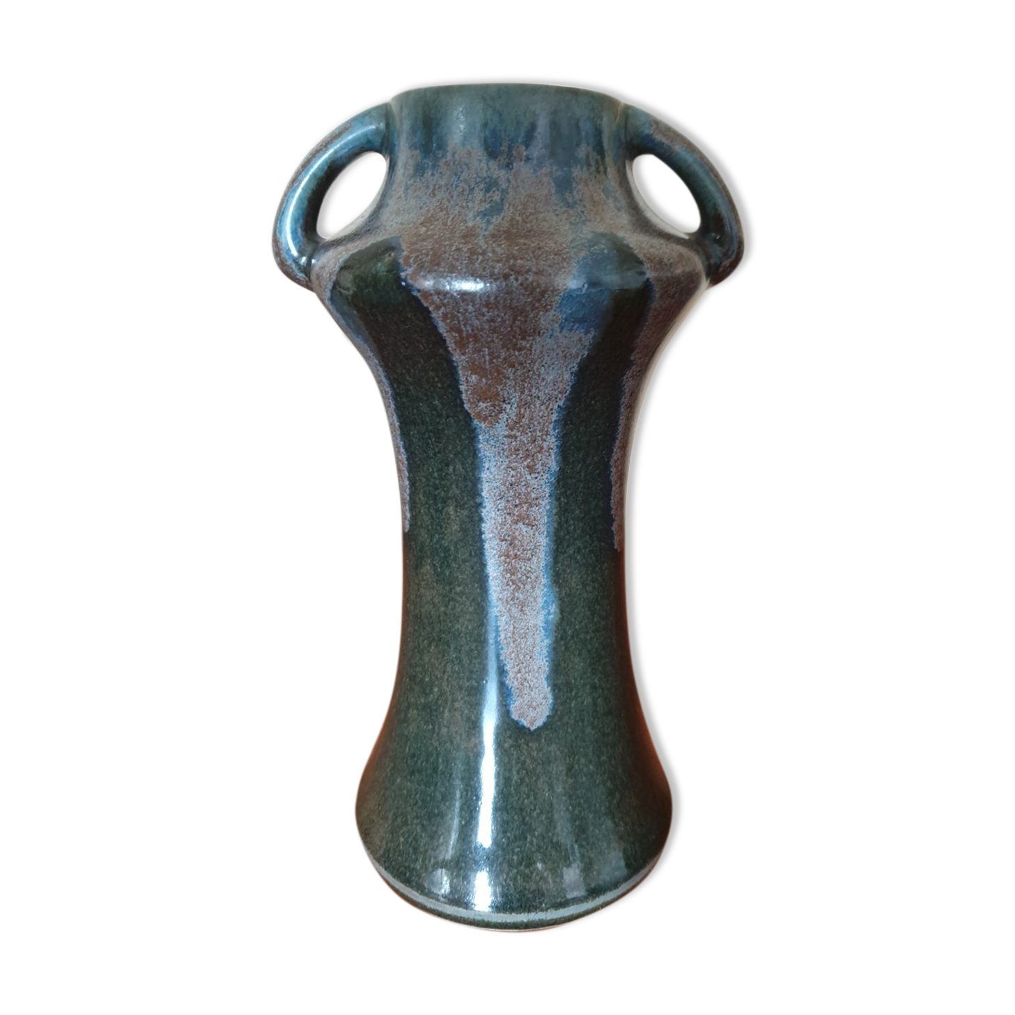 Glassed sandstone vase