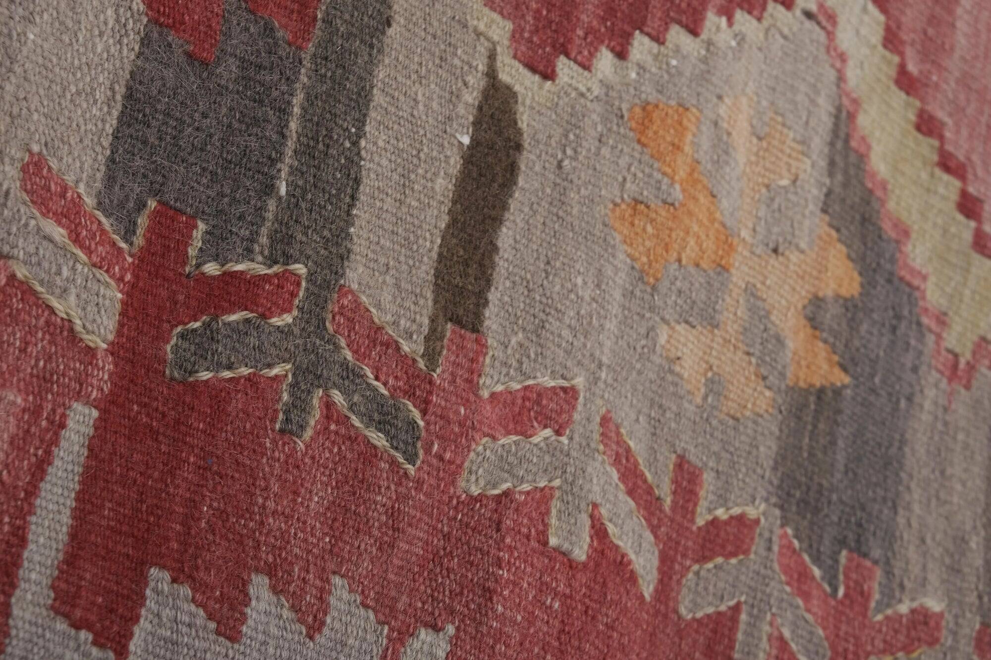 Vintage Turkish hallway rug 142x410 cm