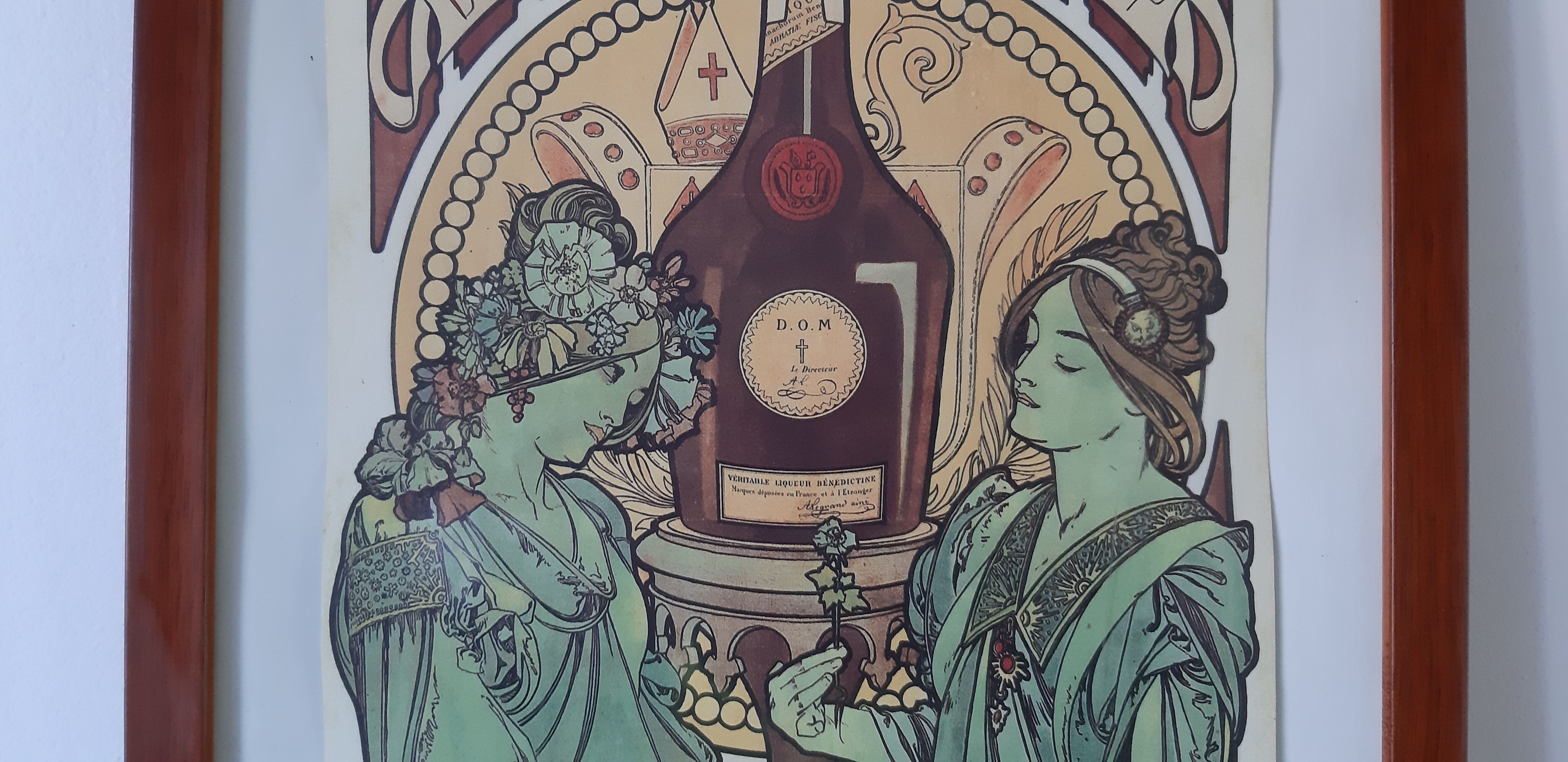 Benedictine advertising poster " Mucha "