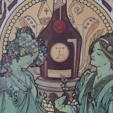 Benedictine advertising poster " Mucha "