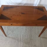 Bureau style Louis XVI en bois exotique