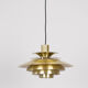 Vintage Danish pendant lamp Verona by Kurt Wiborg, Jeka, 1980s.