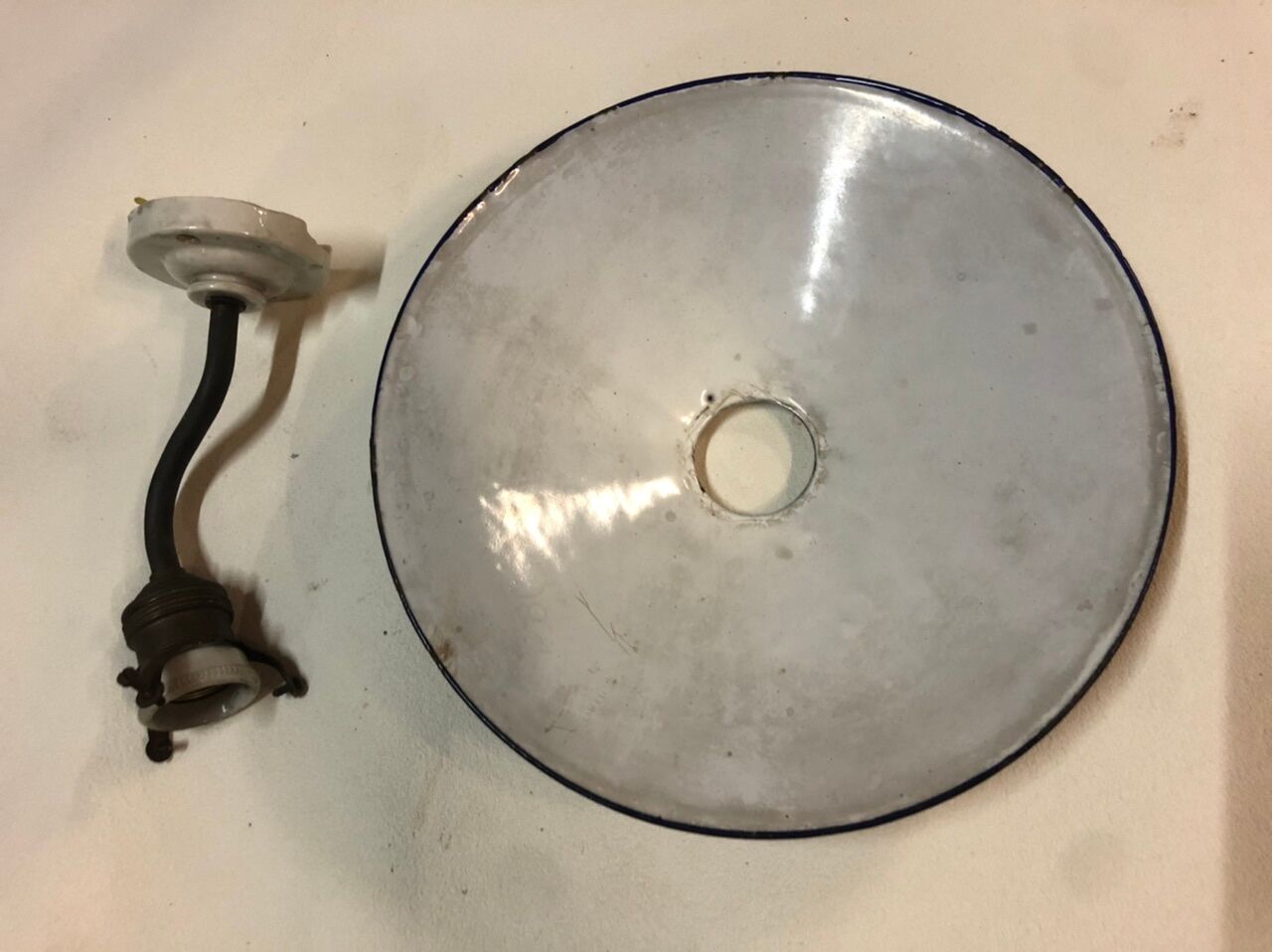 Blue enamelled sheet 1900