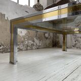 Table basse chrome laiton Romeo Rega