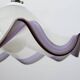Mid-Century Modern Italian Murano Silver Leaf Glass Pendant Lamp, 1970s