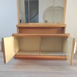 Vintage chest of drawers with triptych mirror, 60's