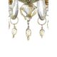 Elegant Romantic Murano Glass Chandelier With Floral Accents