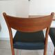 paire de chaises scandinaves style Fristho Franeker, assises rénovées