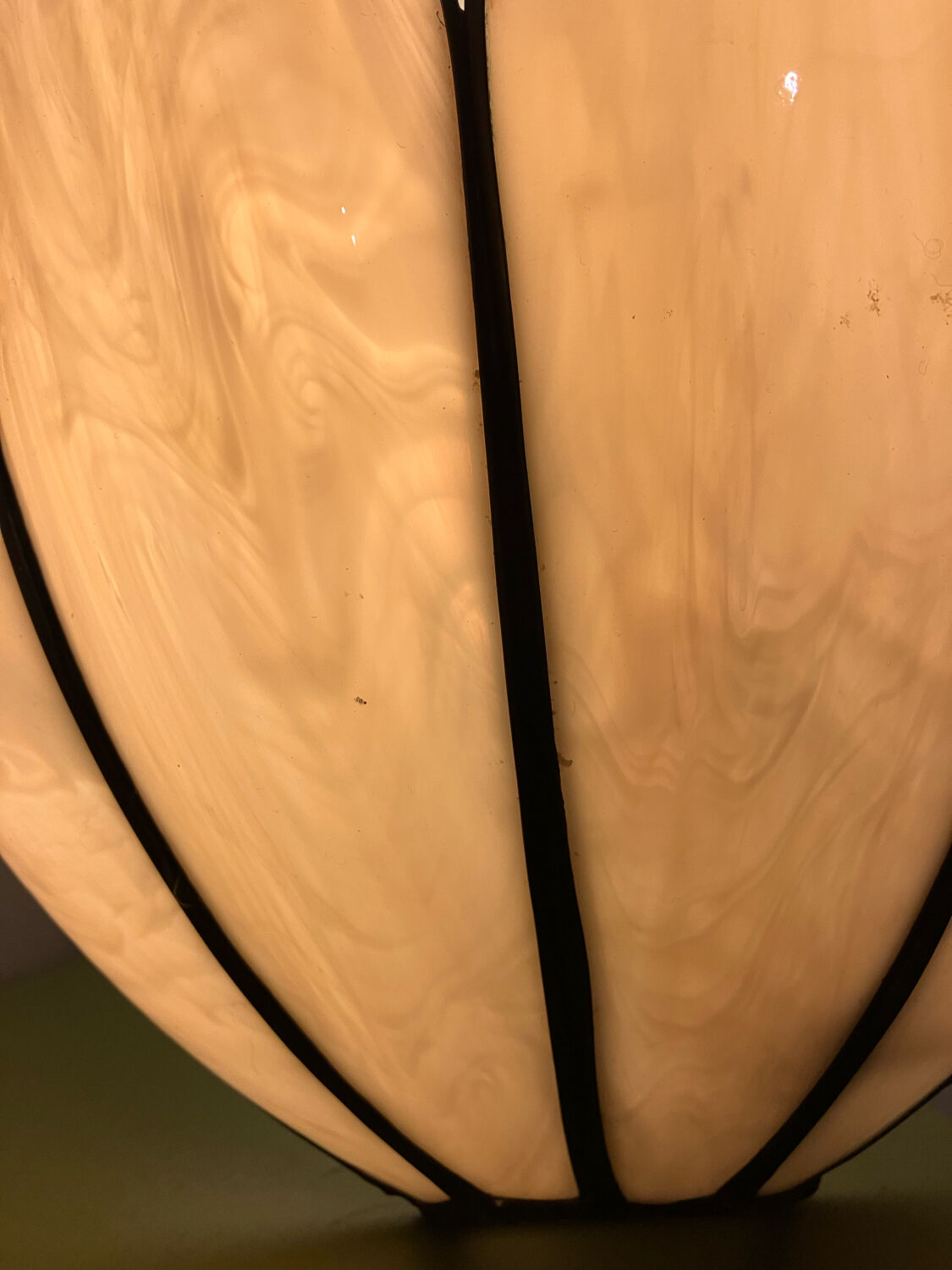 Vintage glass wall lamp