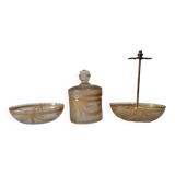 Saint Louis crystal toiletry set